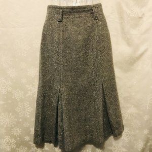 Together Wool Blend Tweed Skirt￼ -Inverted Pleats Size 8M Length Is  32”’ Warm